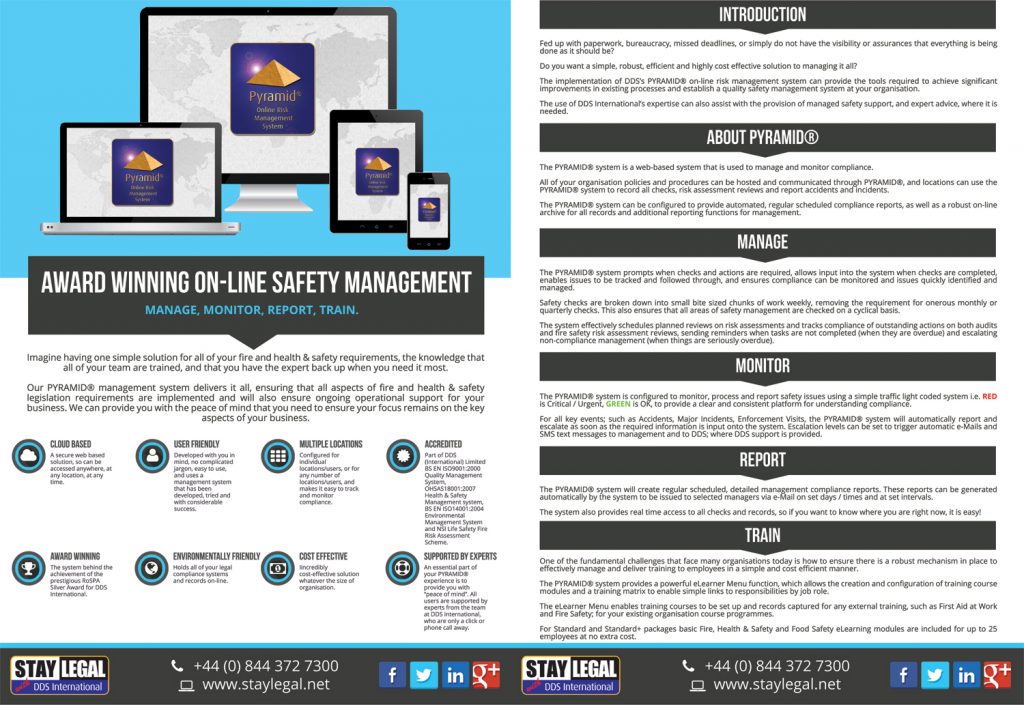 Health and Safety Management System Flyer