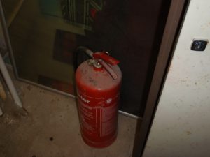 Unserviced Fire Extinguisher