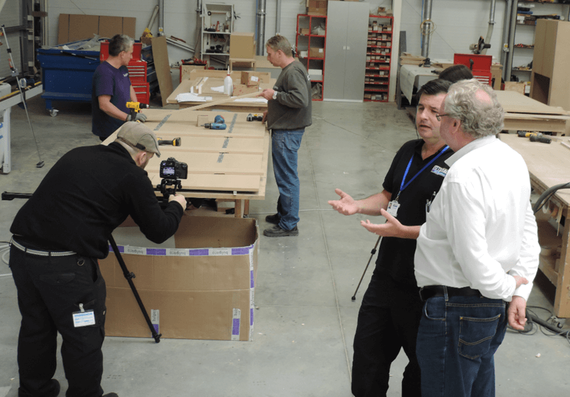 Discussing Manufacture of Display Unit