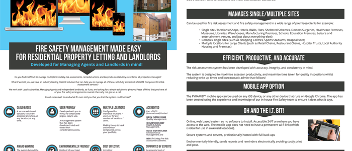 Fire Safety Management Flyer for Landlords