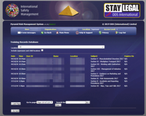 Health and Safety Software Training Records